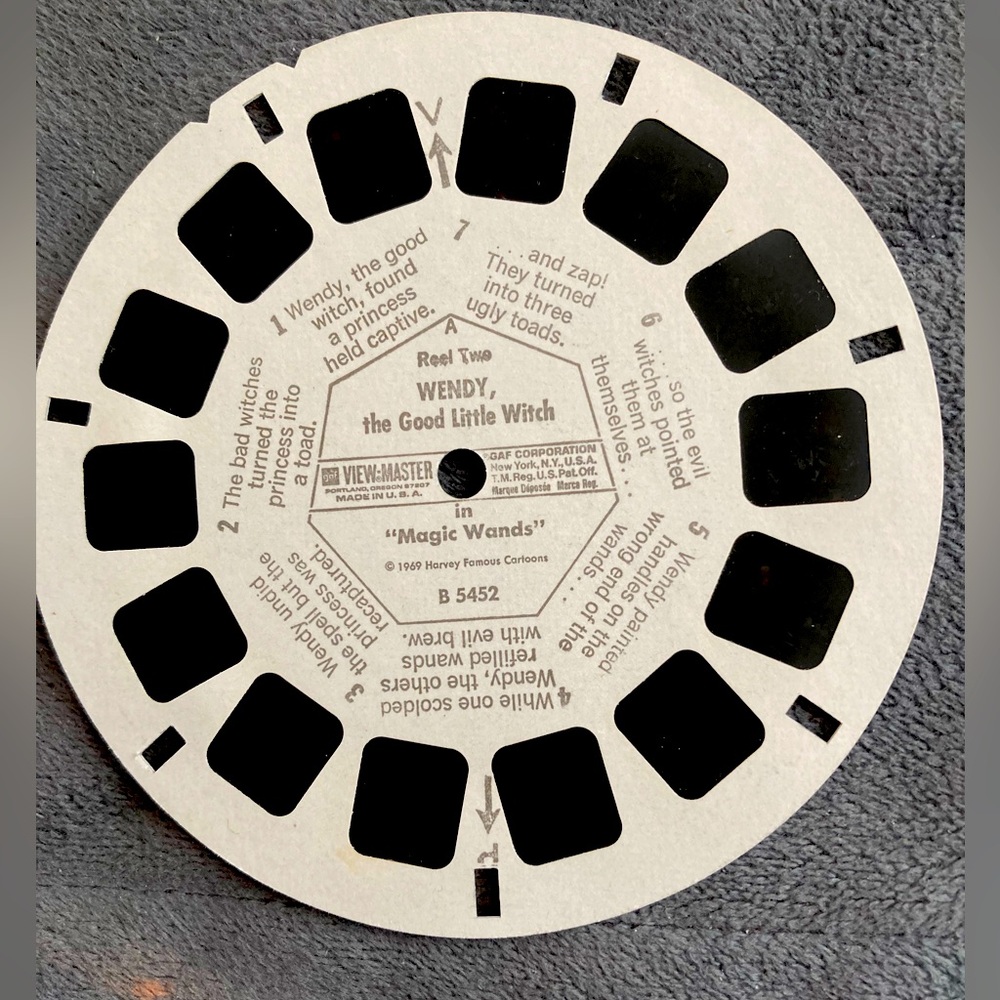 Disney WENDY View Master reel. 
Wendy the Good Little Witch